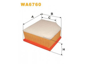 WIX FILTERS WA6760 oro filtras 
 Techninės priežiūros dalys -> Techninės priežiūros intervalai
1444SX, 1444V4