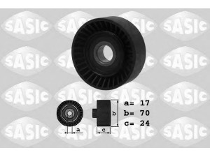 SASIC 1626170 kreipiantysis skriemulys, V formos rumbuotas diržas 
 Diržinė pavara -> V formos rumbuotas diržas/komplektas -> Laisvasis/kreipiamasis skriemulys
30637071, 30637962, 30729939