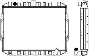SAKURA  Automotive 1221-0211 radiatorius, variklio aušinimas