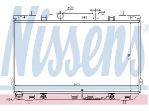 NISSENS 67025 radiatorius, variklio aušinimas
25310-2D510