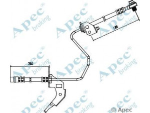 APEC braking HOS3689 stabdžių žarnelė 
 Stabdžių sistema -> Stabdžių žarnelės
13334945, 5562247, 562146, 13116136