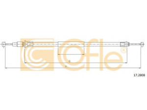 COFLE 17.2808 trosas, stovėjimo stabdys
MB256863