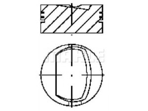 MAHLE ORIGINAL S25520 stūmoklis 
 Variklis -> Cilindrai/stūmokliai