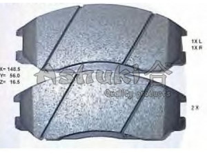 ASHUKI 1080-6250 stabdžių trinkelių rinkinys, diskinis stabdys 
 Techninės priežiūros dalys -> Papildomas remontas
V9118N021, 41060-6M090, 37242 OE/ABS