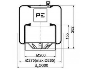 PE Automotive 084.107-16A dėklas, pneumatinė pakaba
942 320 49 21