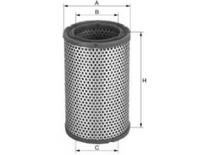 UNIFLUX FILTERS XA155 oro filtras 
 Techninės priežiūros dalys -> Techninės priežiūros intervalai
60603977, 60811342, 71736123, 71754085