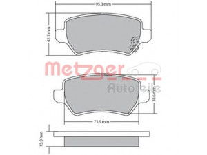 METZGER 1170004 stabdžių trinkelių rinkinys, diskinis stabdys 
 Techninės priežiūros dalys -> Papildomas remontas
1605086, 1605625, 1605967, 1605995