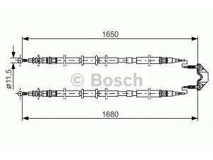 BOSCH 1 987 477 909 trosas, stovėjimo stabdys 
 Stabdžių sistema -> Valdymo svirtys/trosai
13157062, 13220099, 13237271, 13157062