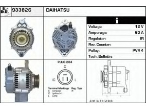 EDR 933826 kintamosios srovės generatorius 
 Elektros įranga -> Kint. sr. generatorius/dalys -> Kintamosios srovės generatorius