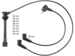 BERU ZEF943 uždegimo laido komplektas 
 Kibirkšties / kaitinamasis uždegimas -> Uždegimo laidai/jungtys
90919-22262, 90919-22379