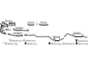 ERNST 030274 išmetimo sistema 
 Išmetimo sistema -> Išmetimo sistema, visa