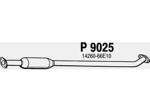 FENNO P9025 vidurinis duslintuvas 
 Išmetimo sistema -> Duslintuvas
1426-066E10, 1426-067B30