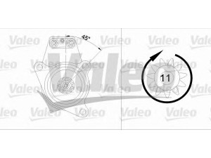 VALEO 455543 starteris 
 Elektros įranga -> Starterio sistema -> Starteris
5003029