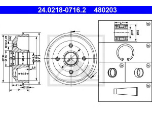 ATE 24.0218-0716.2 stabdžių būgnas 
 Stabdžių sistema -> Būgninis stabdys -> Stabdžių būgnas
4247 32, 94 78 267 980, 4247 32