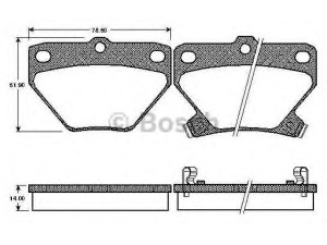 BOSCH 0 986 TB2 802 stabdžių trinkelių rinkinys, diskinis stabdys 
 Techninės priežiūros dalys -> Papildomas remontas
04466 20090, 04466 52010, 04466 52020