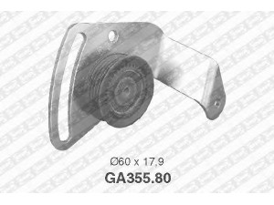 SNR GA355.80 įtempiklio skriemulys, V formos rumbuotas diržas 
 Diržinė pavara -> V formos rumbuotas diržas/komplektas -> Įtempiklio skriemulys
7700272652