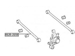 ASVA 0125-215S vikšro valdymo svirtis 
 Ašies montavimas/vairavimo mechanizmas/ratai -> Valdymo svirtis/pasukamosios svirties sujungimas -> Vairo trauklės (valdymo svirtis, išilginis balansyras, diago
48710-21020