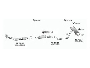 ASSO ART3652 išmetimo sistema 
 Išmetimo sistema -> Išmetimo sistema, visa