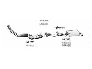 ASSO ART0336 išmetimo sistema 
 Išmetimo sistema -> Išmetimo sistema, visa