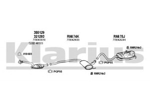KLARIUS 720833U išmetimo sistema 
 Išmetimo sistema -> Išmetimo sistema, visa