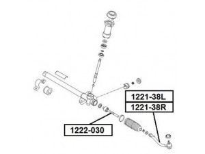 ASVA 1221-38R skersinės vairo trauklės galas 
 Vairavimas -> Vairo mechanizmo sujungimai
56820-2H090
