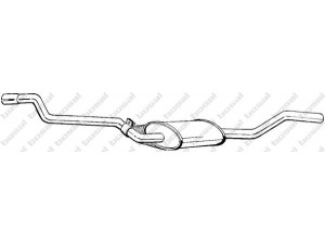 BOSAL 285-067 vidurinis duslintuvas 
 Išmetimo sistema -> Duslintuvas
123 490 04 15, 123 490 16 15, 123 490 29 15