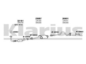 KLARIUS 090147E išmetimo sistema 
 Išmetimo sistema -> Išmetimo sistema, visa