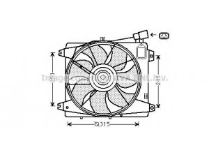AVA QUALITY COOLING TO7555 ventiliatorius, radiatoriaus 
 Aušinimo sistema -> Oro aušinimas
1253H2, 1308CH, 1253H2, 1308CH
