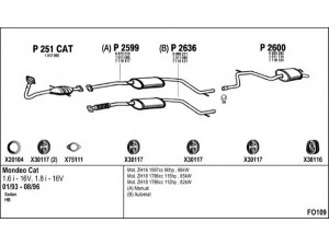 FENNO FO109 išmetimo sistema 
 Išmetimo sistema -> Išmetimo sistema, visa