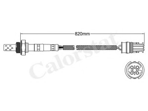 CALORSTAT by Vernet LS140529 lambda jutiklis 
 Variklis -> Variklio elektra
11781405325, 11781743994