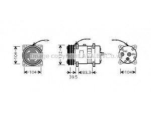 AVA QUALITY COOLING UVK118 kompresorius, oro kondicionierius