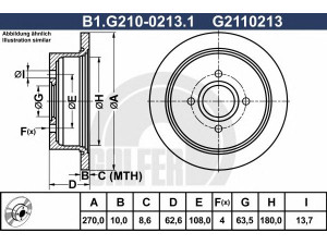 GALFER B1.G210-0213.1 stabdžių diskas 
 Dviratė transporto priemonės -> Stabdžių sistema -> Stabdžių diskai / priedai
5025951