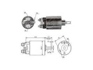 ERA 227768 solenoidinis jungiklis, starteris 
 Elektros įranga -> Starterio sistema -> Solenoidinis jungiklis
8 94228 453 0, 21147 7007, S1362