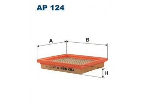 FILTRON AP124 oro filtras 
 Filtrai -> Oro filtras
16546-AX60A, 165460U800, 165460U80A