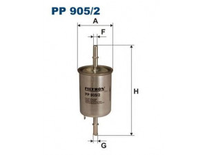 FILTRON PP905/2 kuro filtras 
 Techninės priežiūros dalys -> Papildomas remontas
25121074, 96281411, 96335719, 96444649