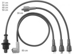 BERU ZEF746 uždegimo laido komplektas 
 Kibirkšties / kaitinamasis uždegimas -> Uždegimo laidai/jungtys