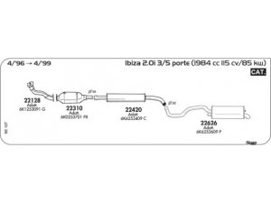 AKS DASIS SGSE127 išmetimo sistema