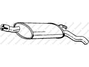 BOSAL 185-243 galinis duslintuvas 
 Išmetimo sistema -> Duslintuvas
8 52 046, 8 52 296, 90299376, 8 52 046