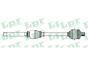 LPR DS52630 kardaninis velenas 
 Ratų pavara -> Kardaninis velenas
1K0407272BR, 1K0407452RX