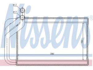 NISSENS 77532 šilumokaitis, salono šildymas 
 Šildymas / vėdinimas -> Šilumokaitis
97318-4D050