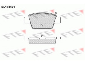 FTE BL1844B1 stabdžių trinkelių rinkinys, diskinis stabdys 
 Techninės priežiūros dalys -> Papildomas remontas
71772225, 77362271, 77362768, 77363518