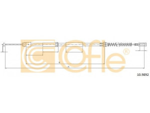 COFLE 10.9892 trosas, stovėjimo stabdys 
 Stabdžių sistema -> Valdymo svirtys/trosai
9064203185, A9064203185, 2E0609701AA