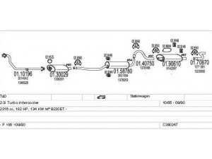 MTS C390247006521 išmetimo sistema 
 Išmetimo sistema -> Išmetimo sistema, visa