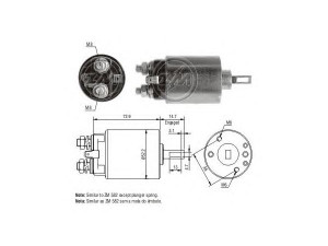 ERA 227644 solenoidinis jungiklis, starteris 
 Elektros įranga -> Starterio sistema -> Solenoidinis jungiklis
23343-H5000, 23343-H5001, 21147 7004