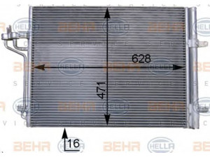 HELLA 8FC 351 343-191 kondensatorius, oro kondicionierius 
 Oro kondicionavimas -> Kondensatorius
1 693 590, 8V6119710FA