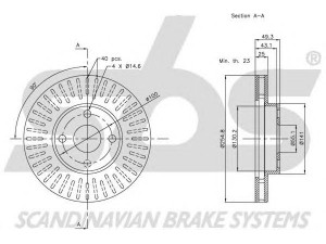 sbs 1815314579 stabdžių diskas 
 Dviratė transporto priemonės -> Stabdžių sistema -> Stabdžių diskai / priedai
4351213030