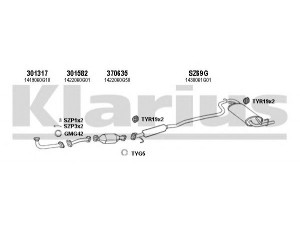 KLARIUS 820086U išmetimo sistema 
 Išmetimo sistema -> Išmetimo sistema, visa