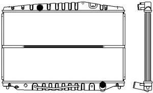 SAKURA  Automotive 1271-0202 radiatorius, variklio aušinimas
