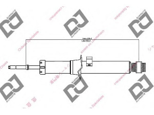 DJ PARTS DS1252GT amortizatorius 
 Pakaba -> Amortizatorius
546303E020, 546303E021, 546403E020
