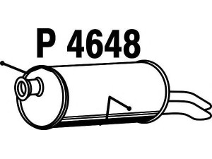 FENNO P4648 galinis duslintuvas 
 Išmetimo sistema -> Duslintuvas
1730-Z9